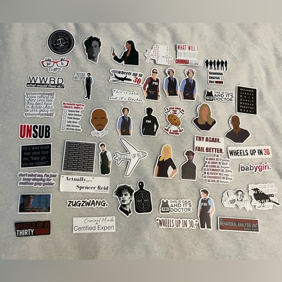each pack for $5 or all for $15 Criminal Mind Stickers - Picture 6 of 6
